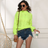 Classic High Neck Long Sleeve Fisherman Pullover Sweater